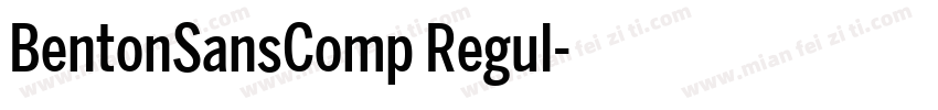 BentonSansComp Regul字体转换